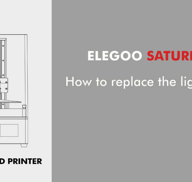 ELEGOO SATURN 8K: How to replace the light panel?