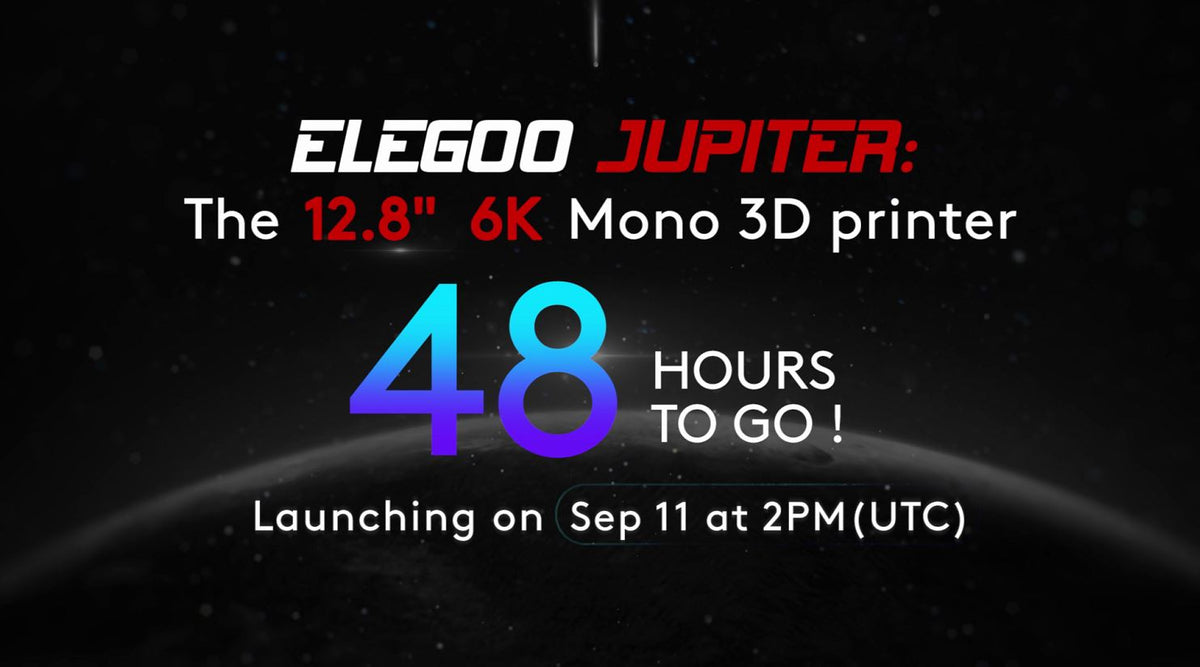 48 Hours Countdown: Peek at the printing process on ELEGOO Jupiter