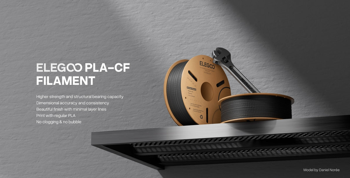 ELEGOO PLA-CF Carbon Fiber Filament ürün banner görseli