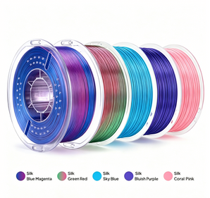 PLA Silk 5-Color Filament Bundle (5 x 1kg) – Color Pack A