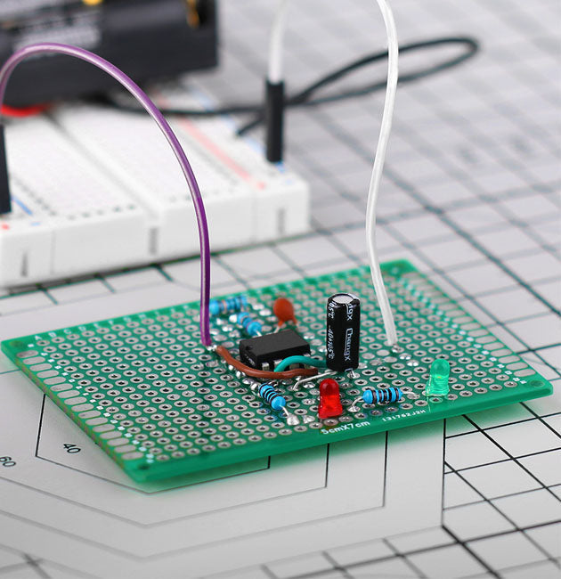 3 pre-tinned holes for handy soldering