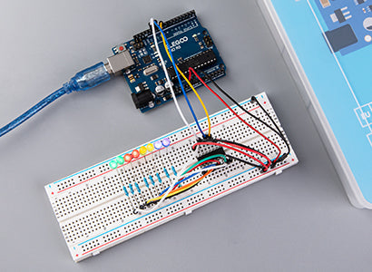 74HC595 Shift Register and LEDs