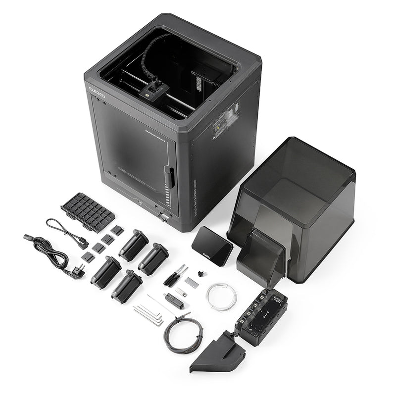 ELEGOO Centauri Carbon 2 Combo ürün ve kutu içeriği