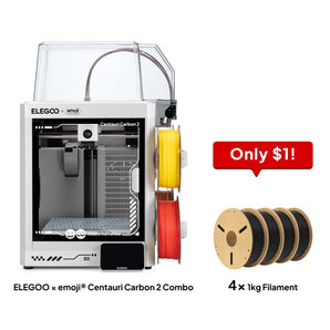 ELEGOO × emoji® Centauri Carbon 2 Combo: Get 4 kg Filament for Just $1