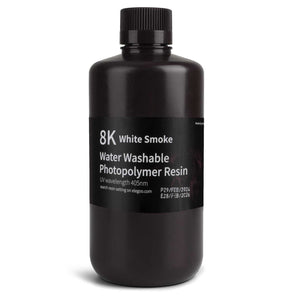 ELEGOO 8K Water Washable Photopolymer Resin 1KG White Smoke