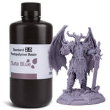 ELEGOO Standard Photopolymer Resin V2.0 1000g Slate Blue With Model