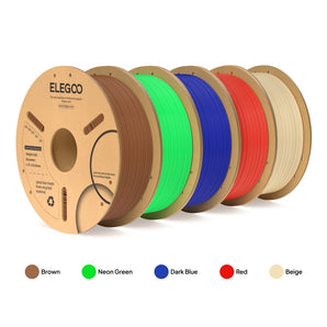 PLA Plus 5-Color Filament Bundle (5 x 1kg) – Color Pack C