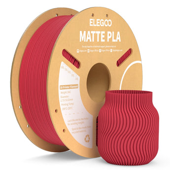 Elegoo PLA Mate Rojo Rubí 1.75mm 1Kg 1 PLA MATTE 1KG