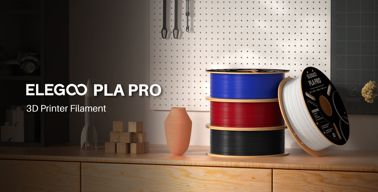 Elegoo - PLA Pro filament 1kg spool Black Elegoo Elegoo - PLA Pro filament 1kg spool Black