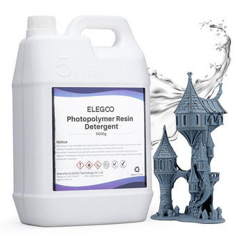 ELEGOO Photopolymer Resin Detergent 5KG With Resin Model