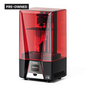 pre-owned elegoo saturn 3 resin 3d printer