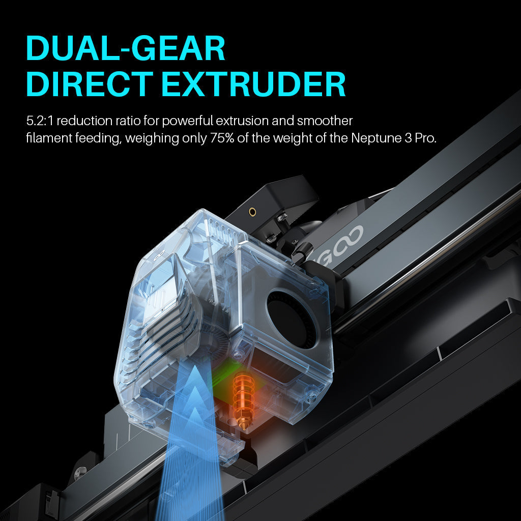 Neptune 4 Pro direct drive extruder