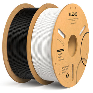 PLA+ Filament 1.75mm Black & White 10KG