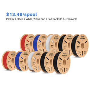 RAPID PLA Plus Filament 1.75mm 4 Colors 10KG