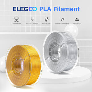 Silk PLA Filament 1.75mm Colored 2KG