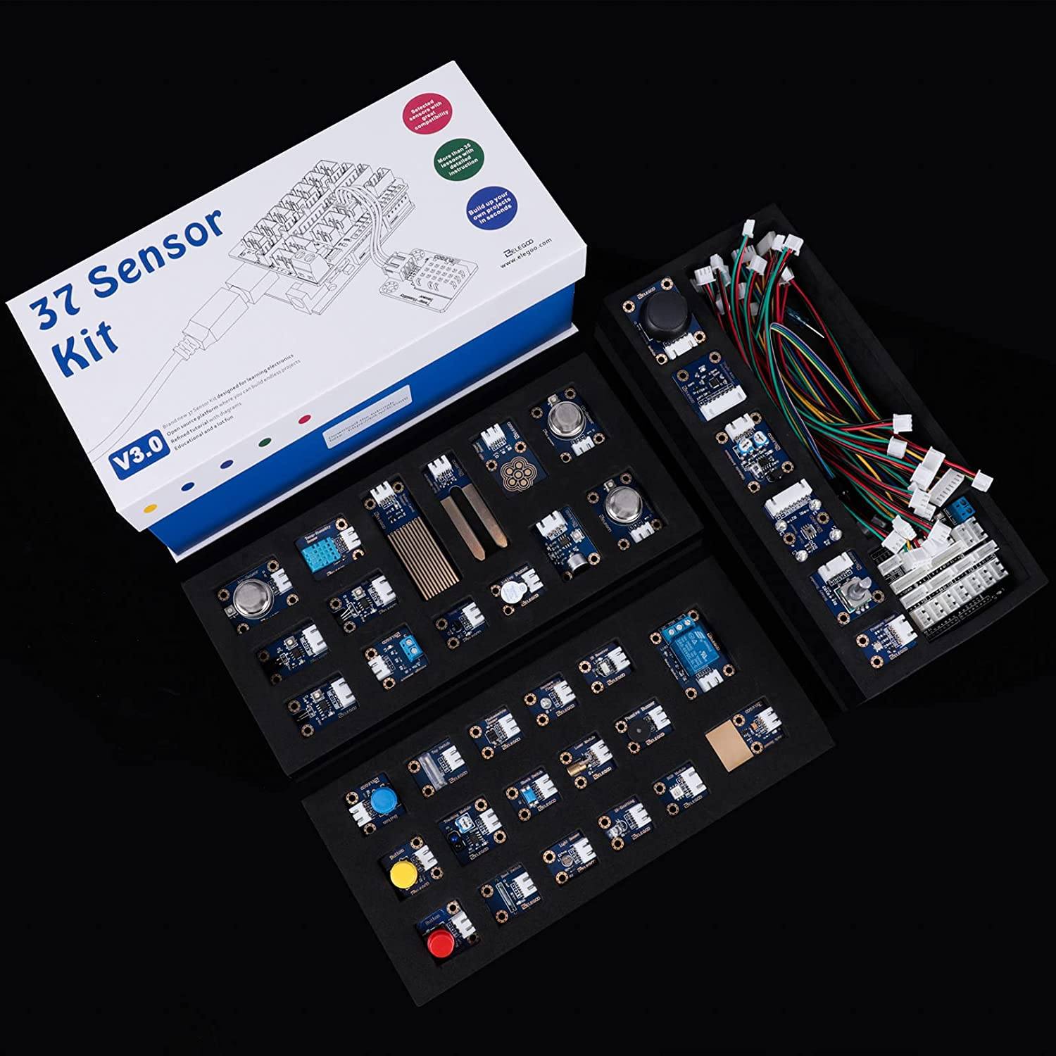 ELEGOO 37 in 1 Sensor Modules Kit V3.0 – ELEGOO US
